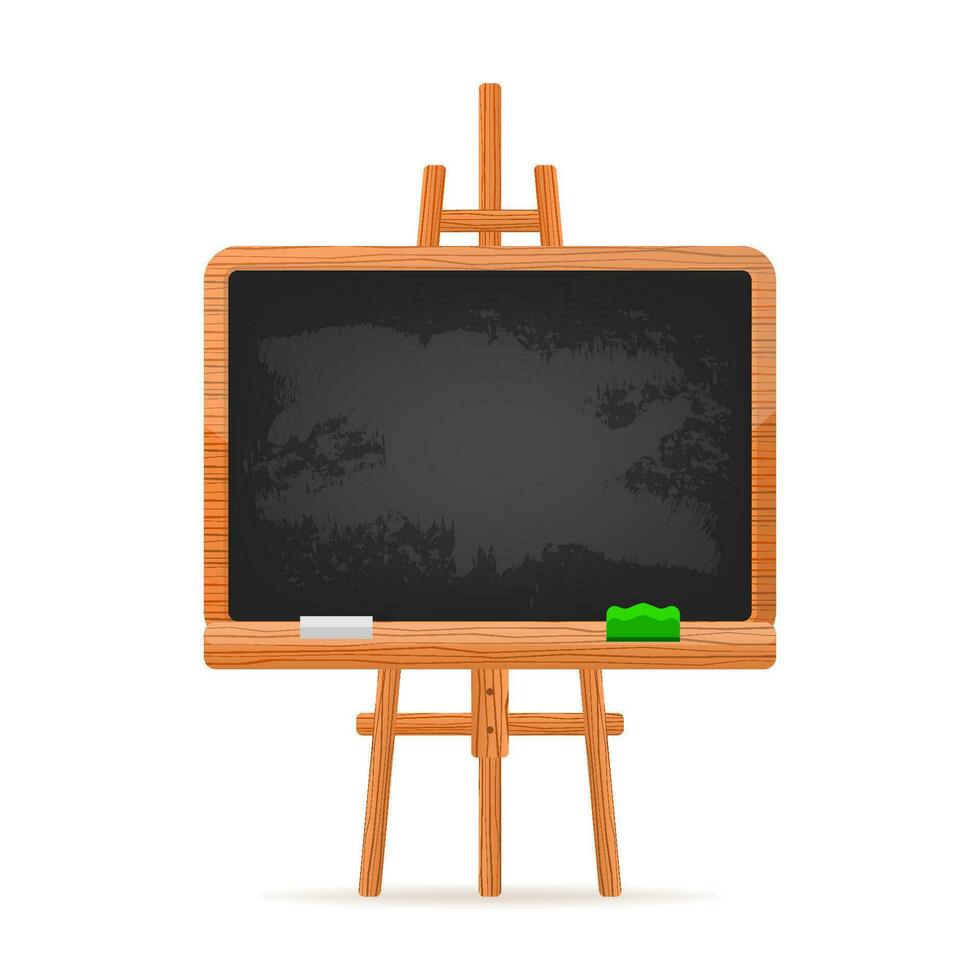 verde quadro-negro. costas para escola às uma verde escola borda. vetor ilustração.