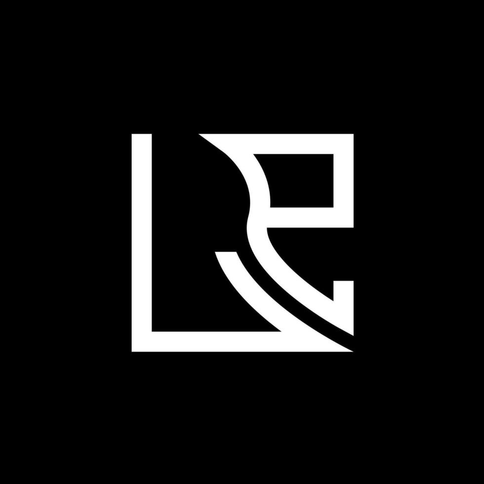 lp carta logotipo vetor projeto, lp simples e moderno logotipo. lp luxuoso alfabeto Projeto