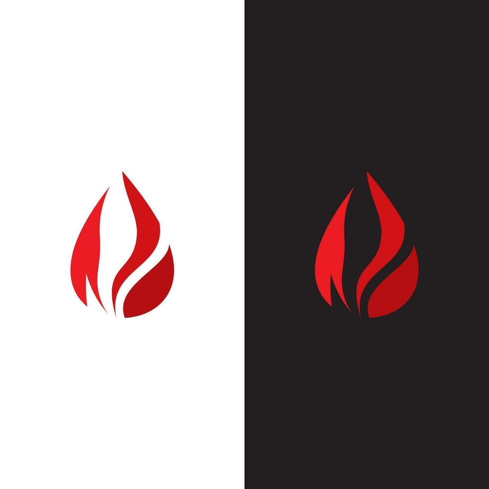 uma vermelho e Preto logotipo com uma solta do sangue ou fogo vetor