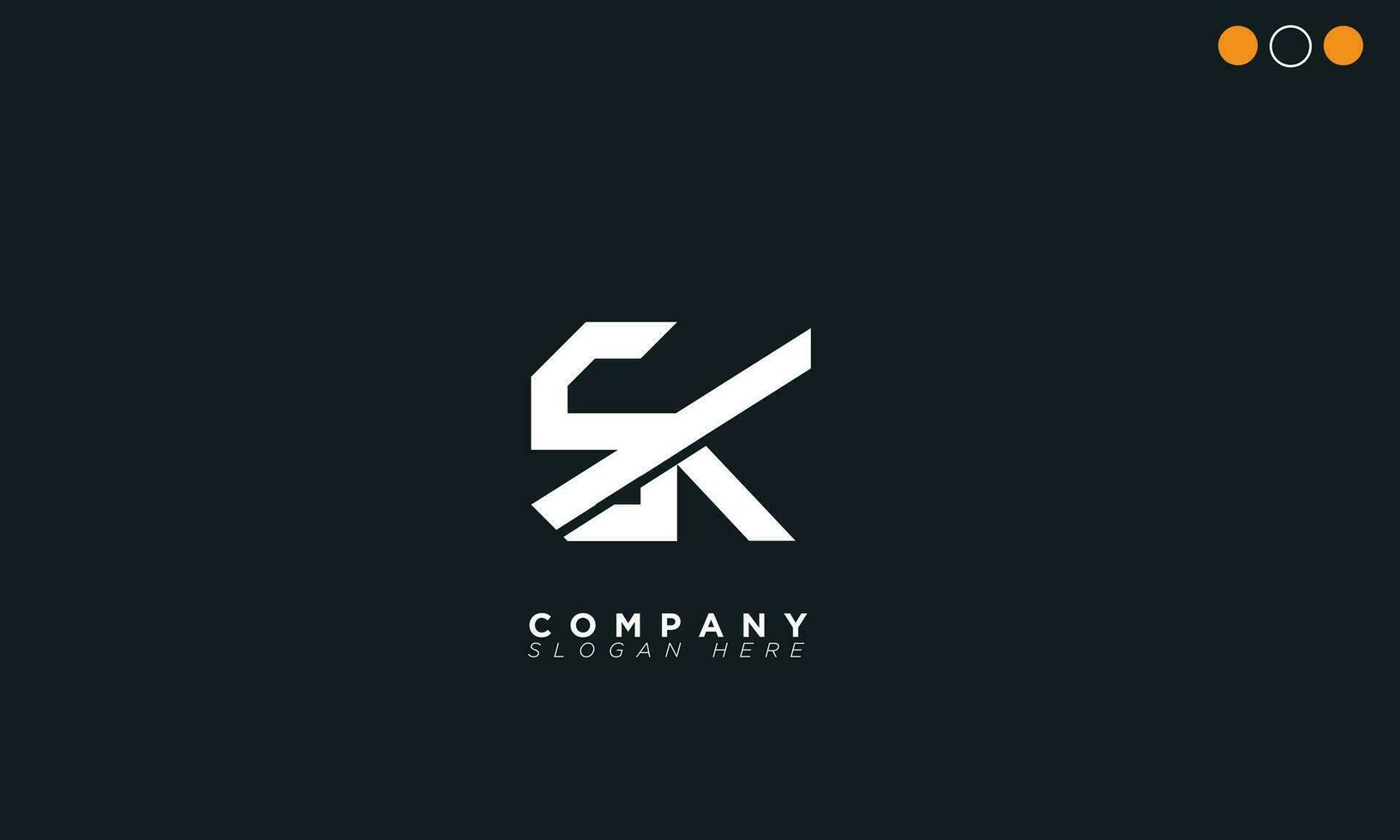 sk letras do alfabeto iniciais monograma logotipo ks, s e k vetor