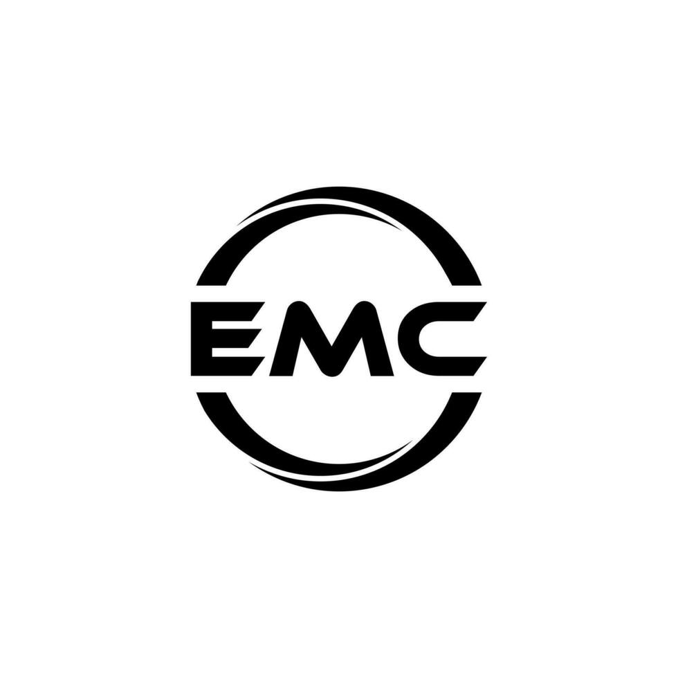 EMC carta logotipo projeto, inspiração para uma único identidade. moderno elegância e criativo Projeto. marca d'água seu sucesso com a impressionante isto logotipo. vetor