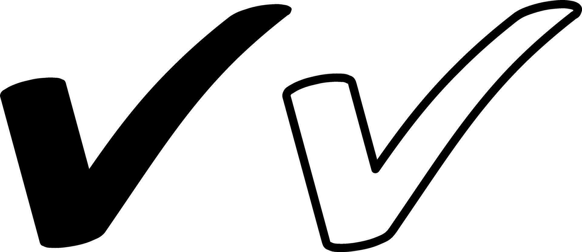 Carraça ícone Verifica marca clipart sim símbolo vetor ilustração