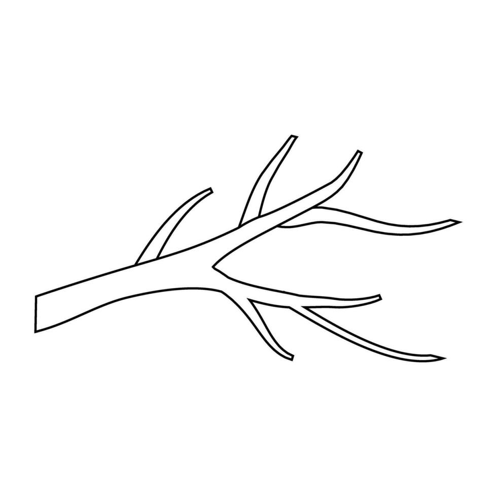ramo ícone vetor. árvore ilustração placa. lenha símbolo ou logotipo. vetor