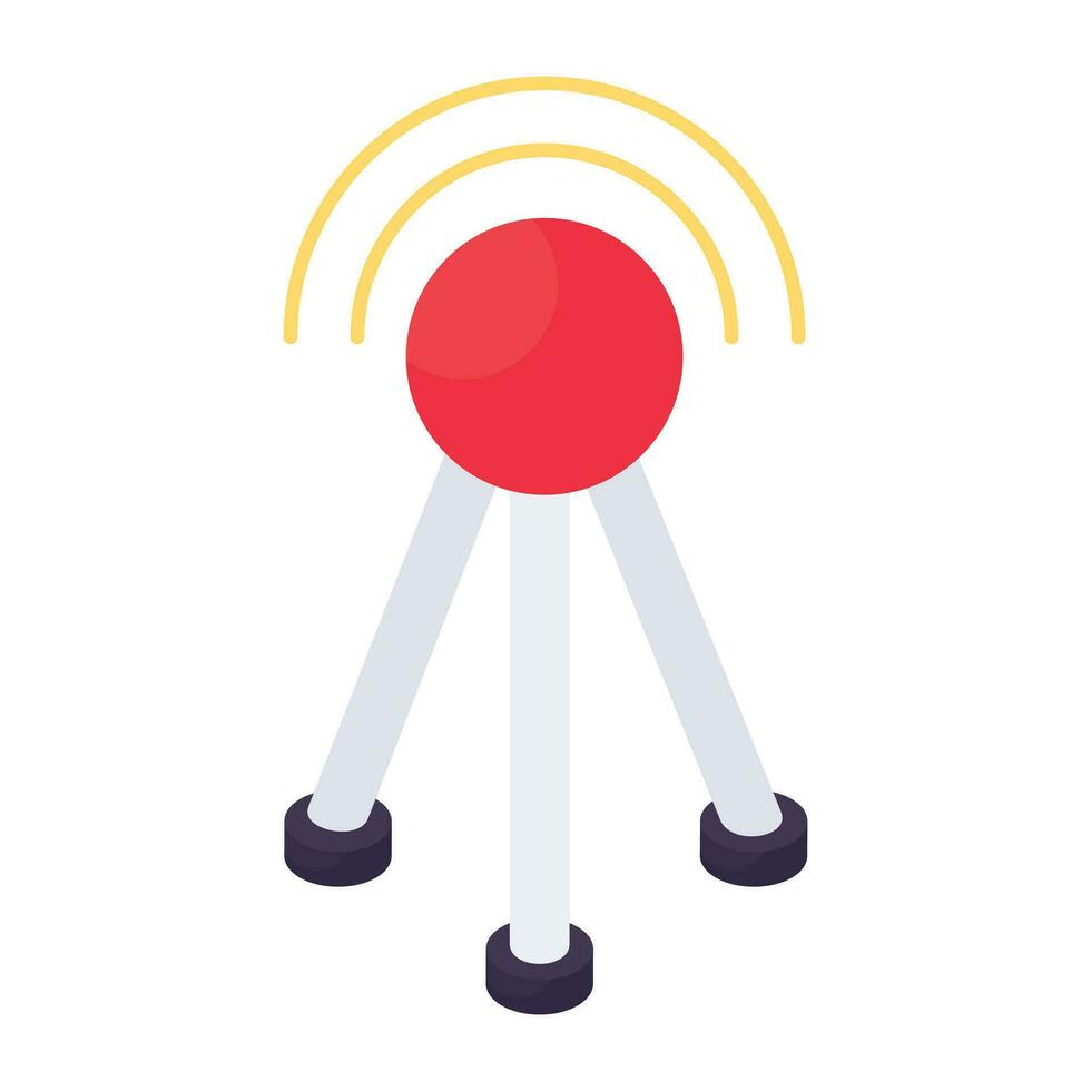 ícone de download premium da torre de sinal vetor