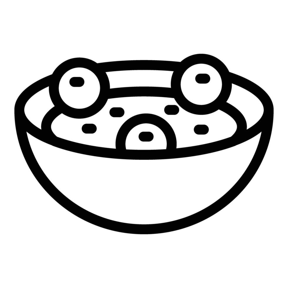 dumplings sopa ícone esboço vetor. cozinhar cozinha Comida vetor