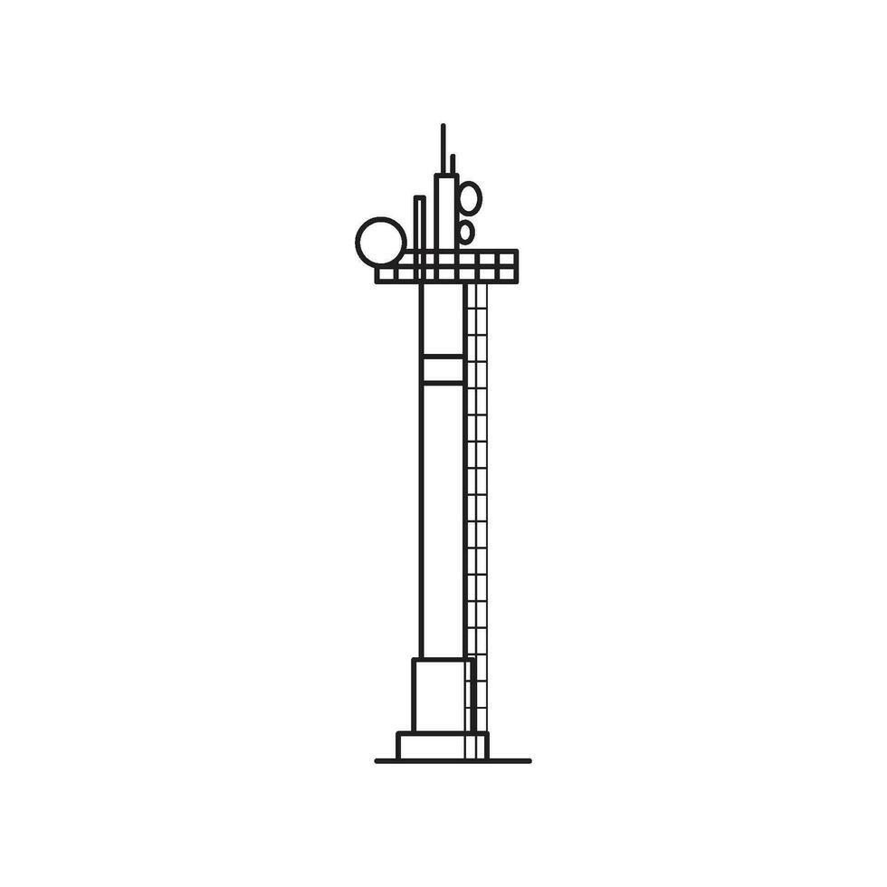 torre ícone vetor ilustração Projeto