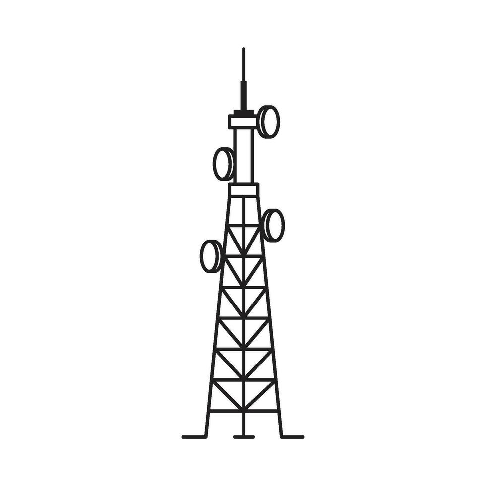 torre ícone vetor ilustração Projeto