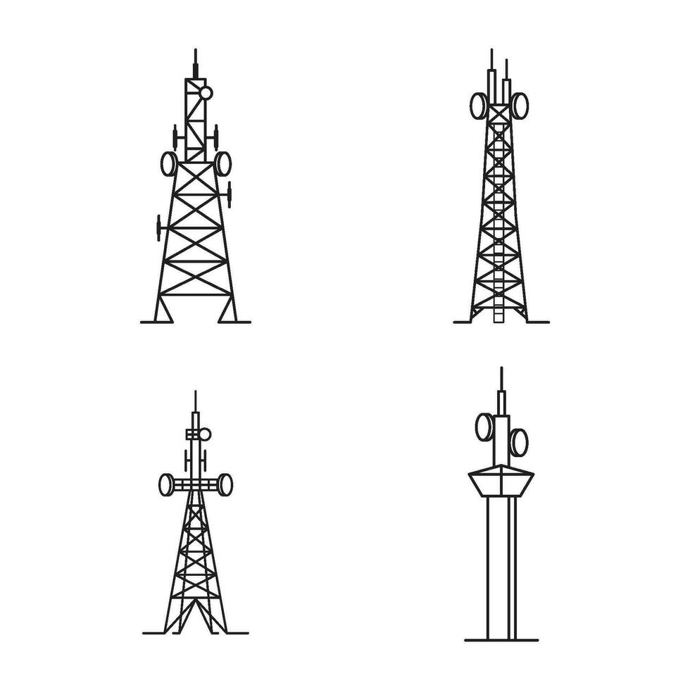 torre ícone vetor ilustração Projeto