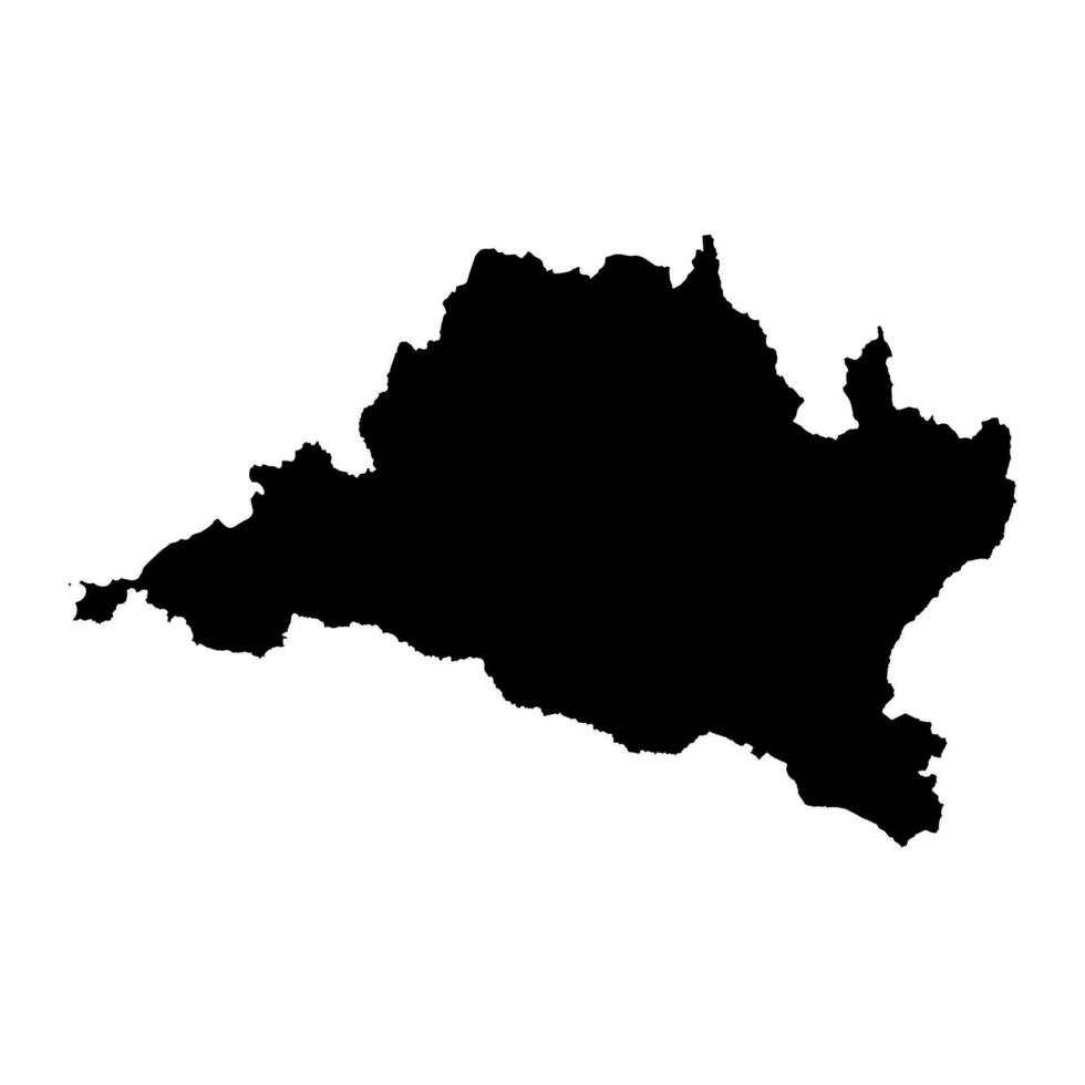 bagmati província mapa, administrativo divisão do Nepal. vetor ilustração.
