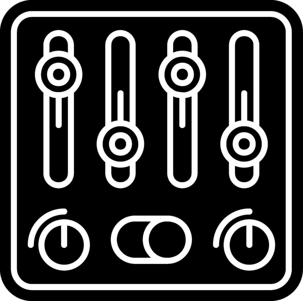 ícone de glifo de controle vetor