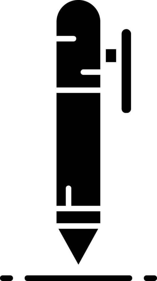 ícone de glifo de caneta vetor