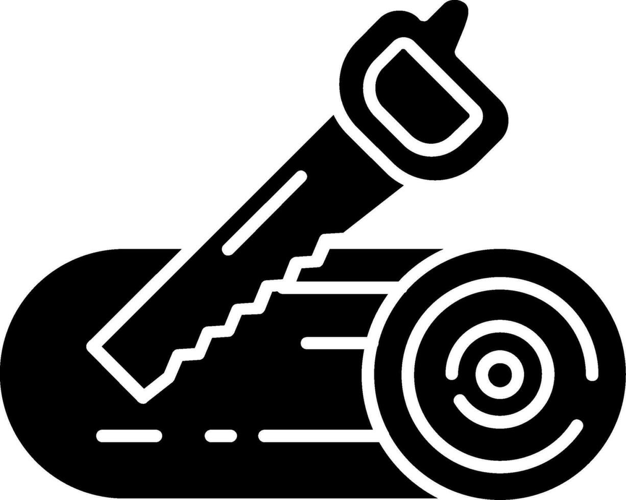 ícone de glifo de serra vetor