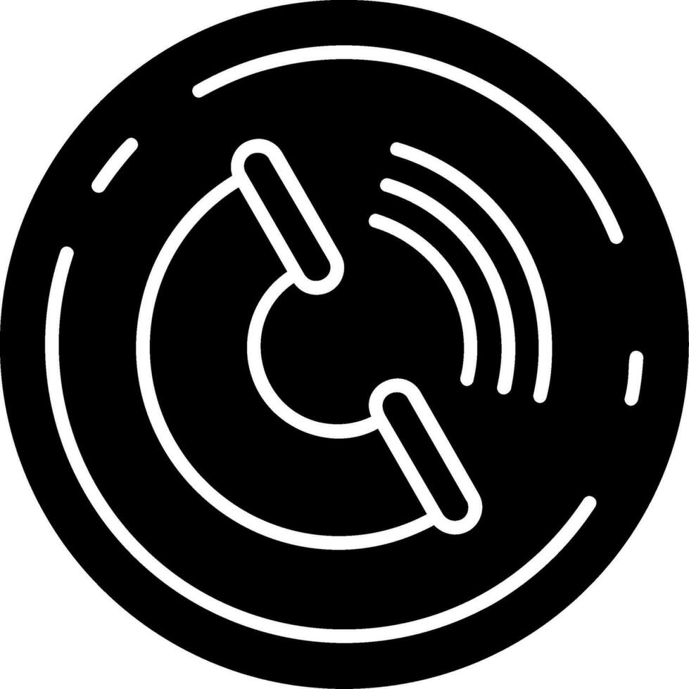 ícone de glifo de contato vetor