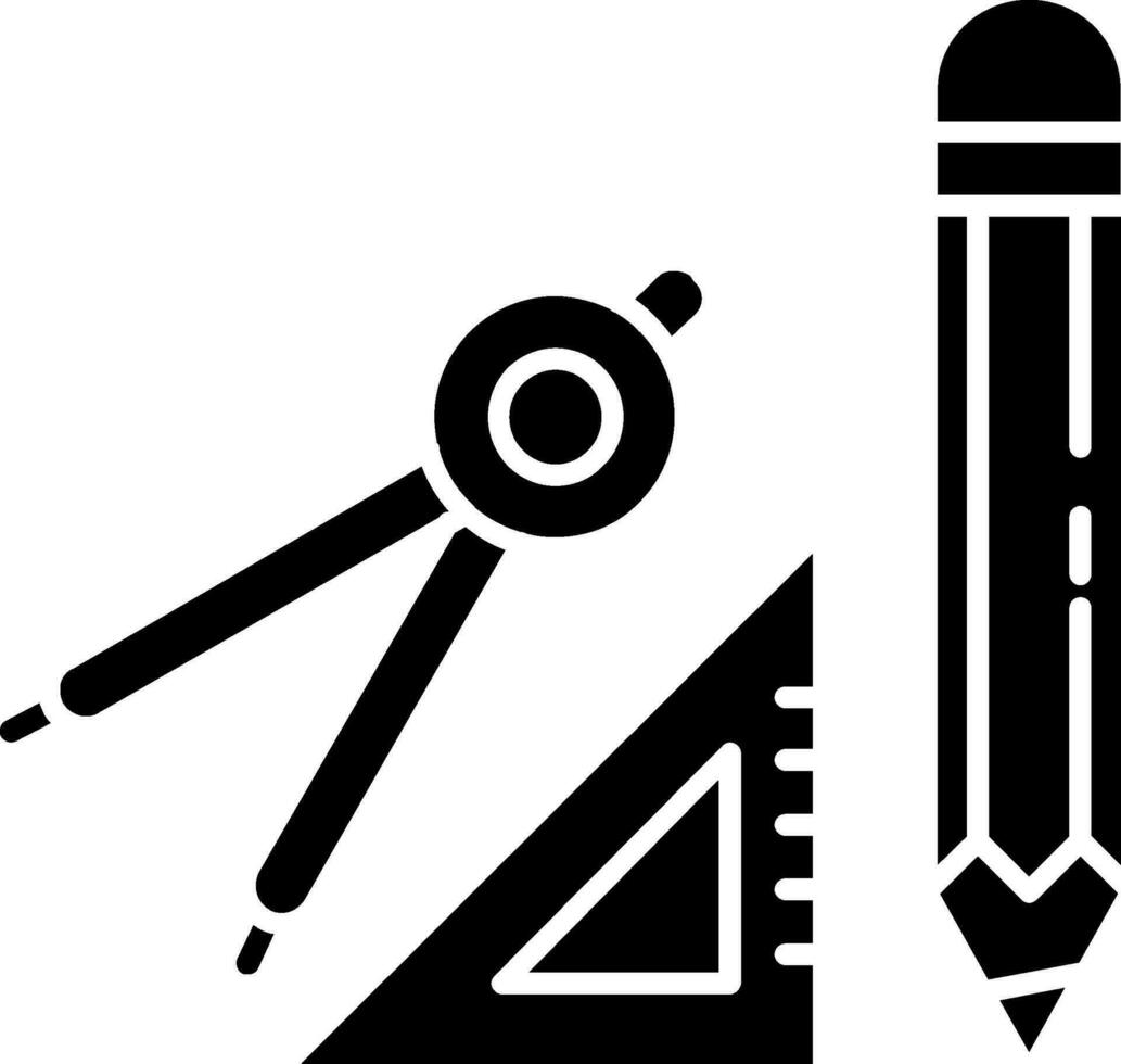 ícone de glifo de geometria vetor