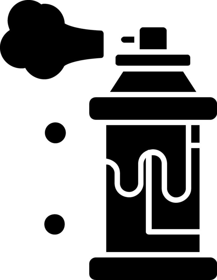 spray ícone de glifo vetor