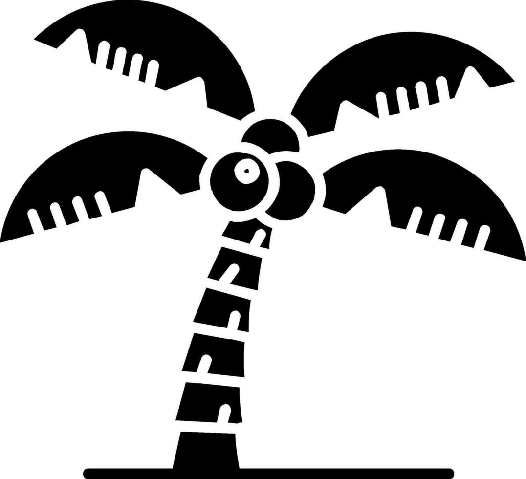 ícone de glifo de árvore vetor