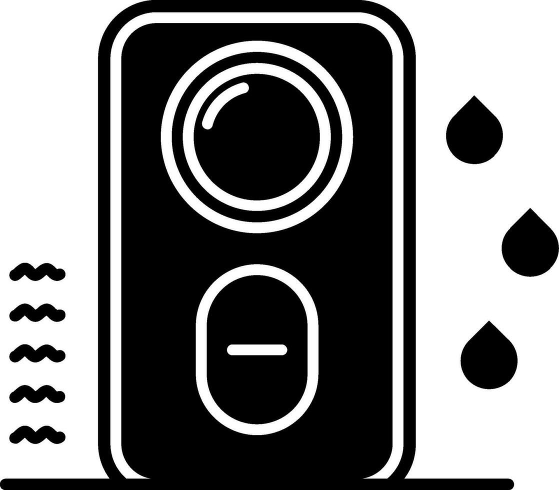 ícone de glifo do umidificador vetor
