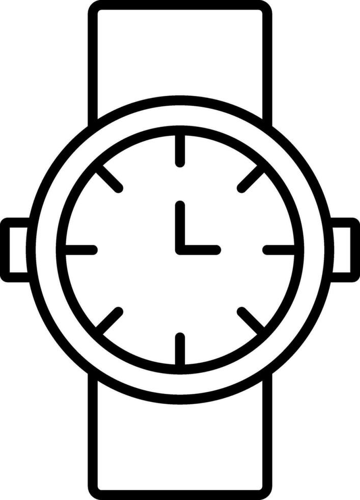 ícone de linha de relógio vetor