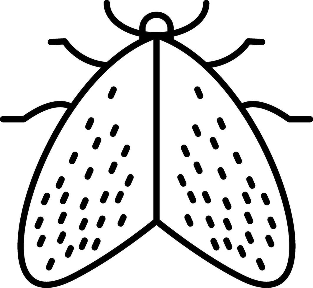 ícone de linha de insetos vetor