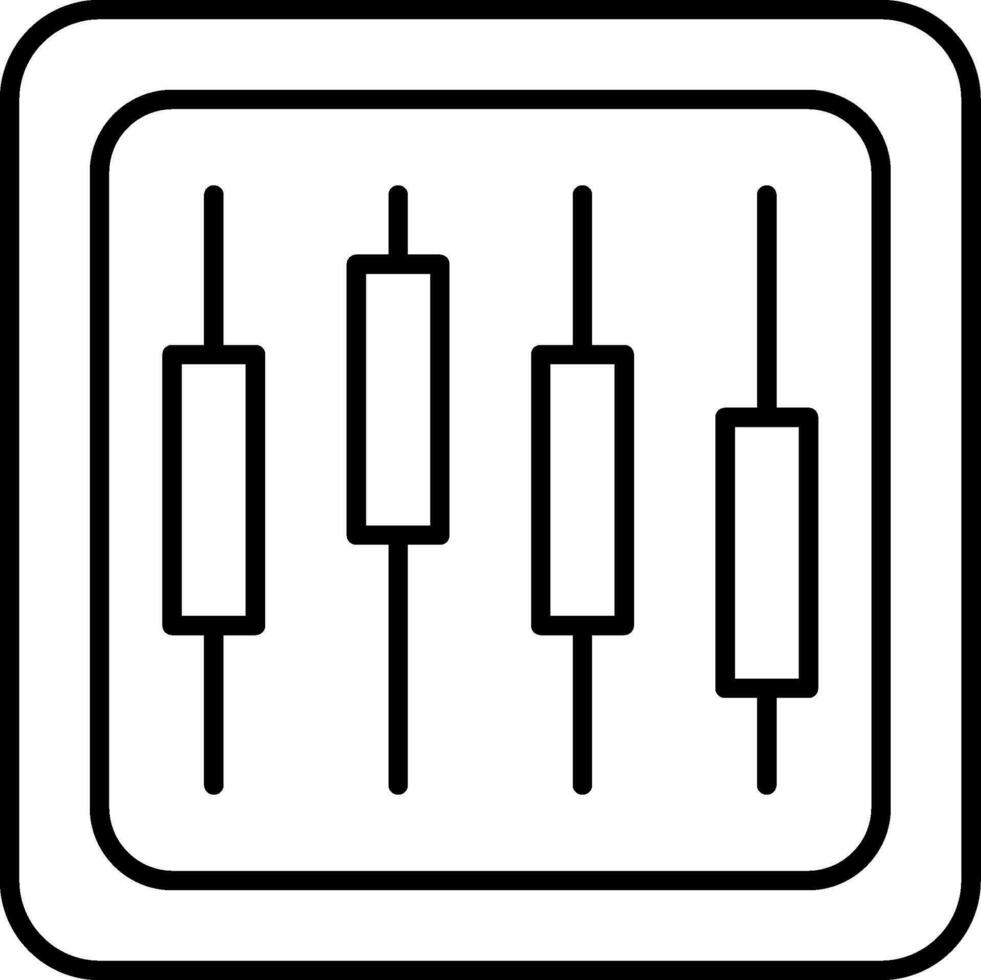 ícone de linha do diagrama vetor