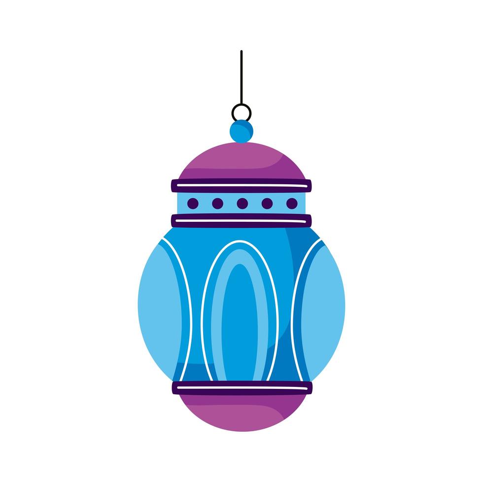 lâmpada eid mubarak vetor