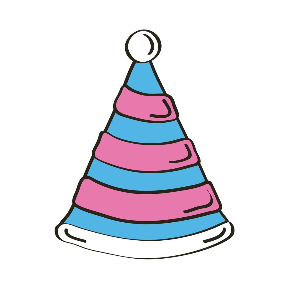 chapéu de festa aniversário vetor