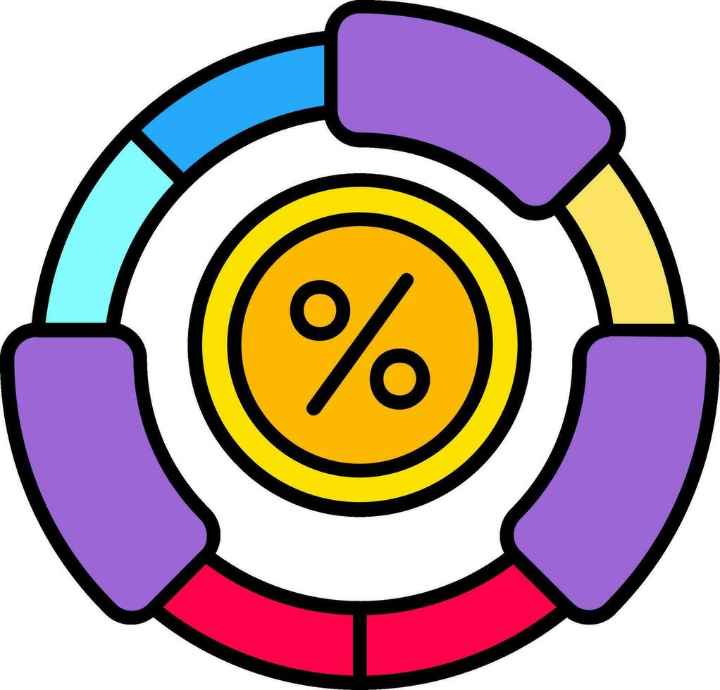 linha de proporção ícone preenchido vetor