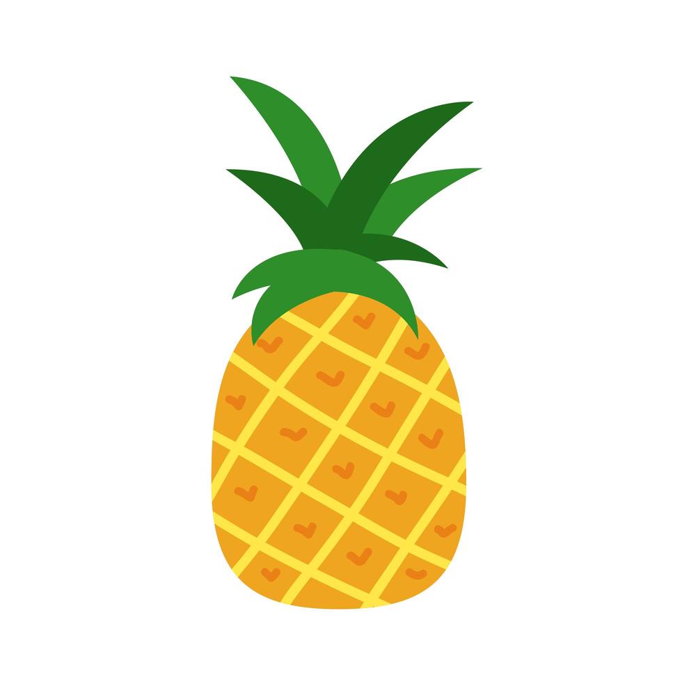 ícone amarelo de abacaxi vetor