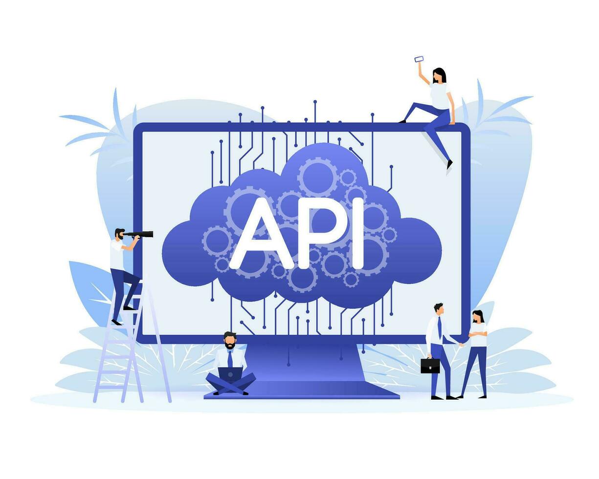 api, ótimo Projeto para qualquer propósitos. plano pessoas ícone. plano saúde vetor ilustração. vetor rede bandeira.