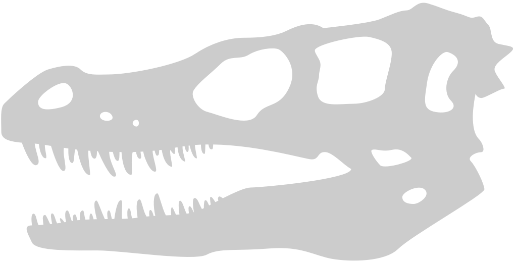 crânio de dinossauros vetor