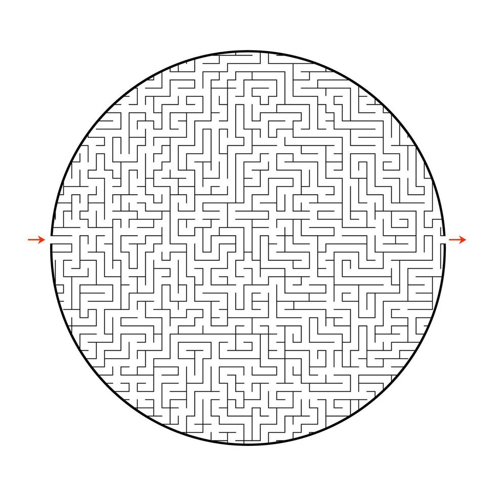 difícil grande labirinto. jogo para crianças e adultos. quebra-cabeça para  crianças. enigma do labirinto. encontre o caminho certo. ilustração  vetorial plana. 3663816 Vetor no Vecteezy