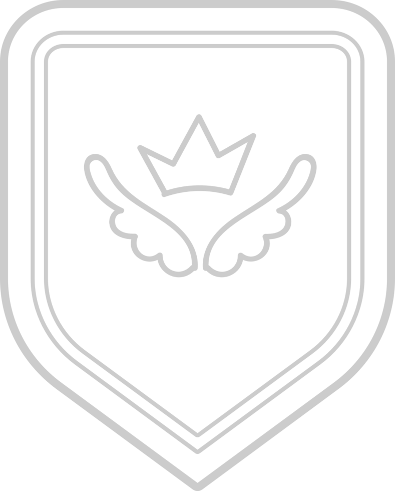 coroa de escudo vetor