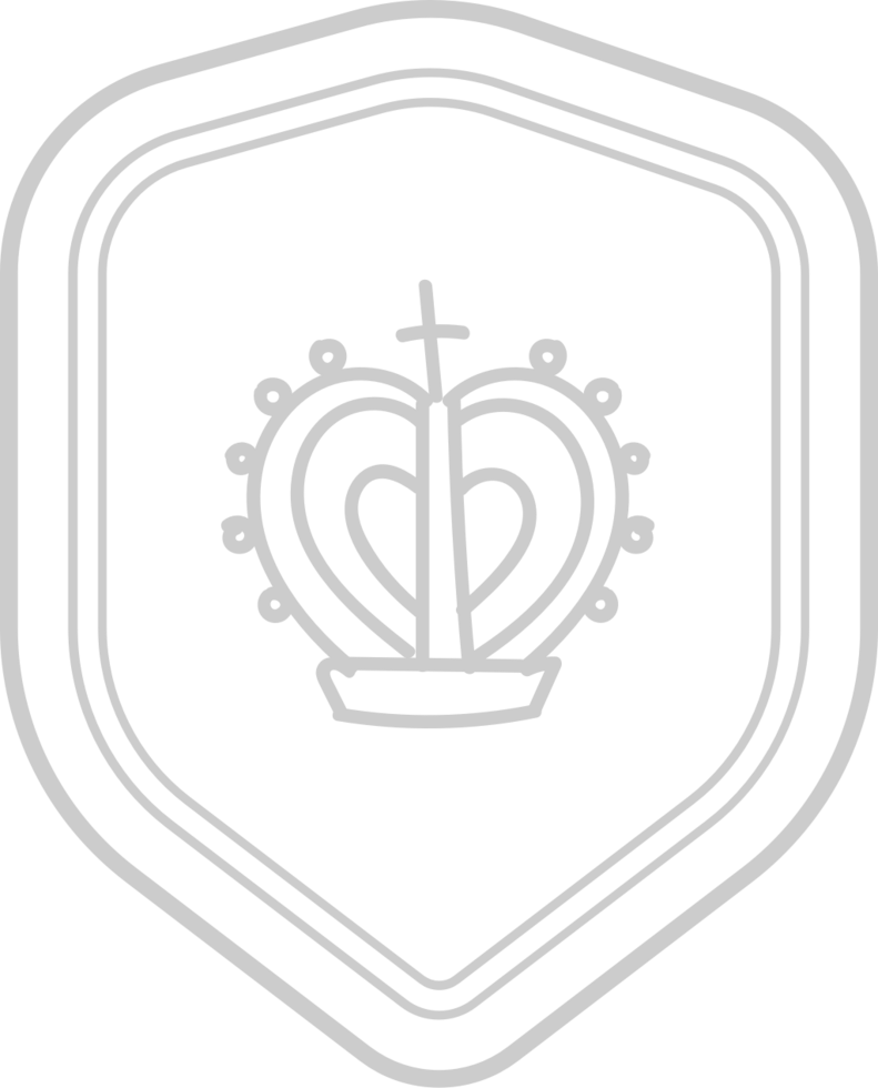 coroa de escudo vetor