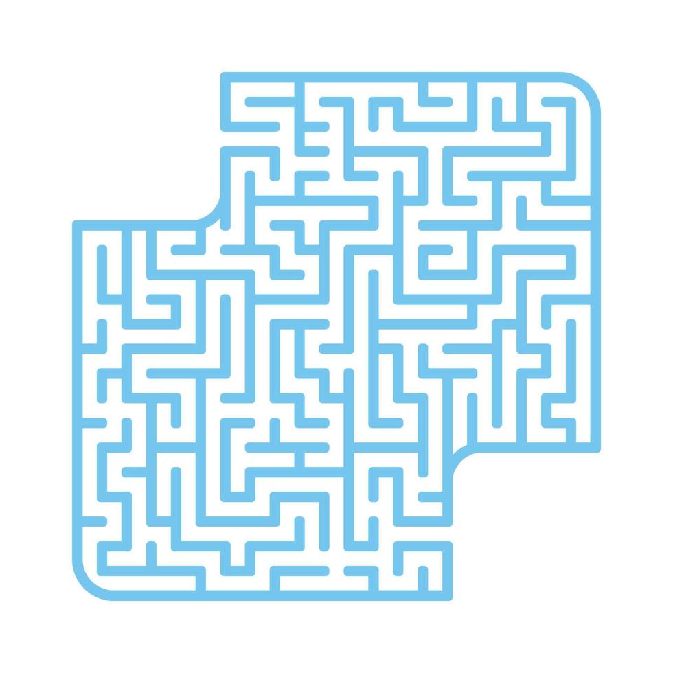 labirinto abstact. jogo para crianças. quebra-cabeça para crianças. enigma do labirinto. encontre o caminho certo. ilustração do vetor de cor.