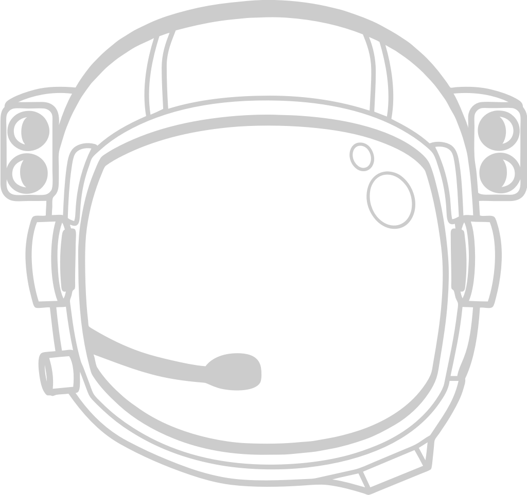 capacete de astronauta vetor