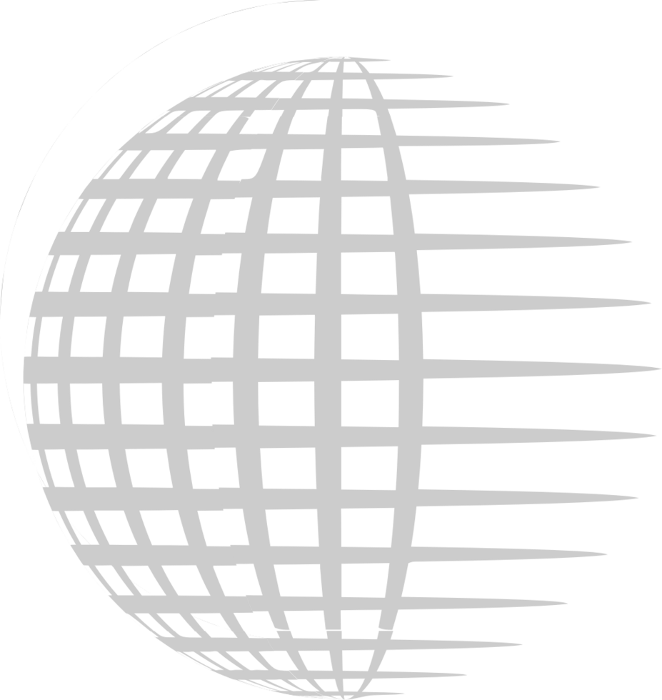 logotipo da grade do globo vetor