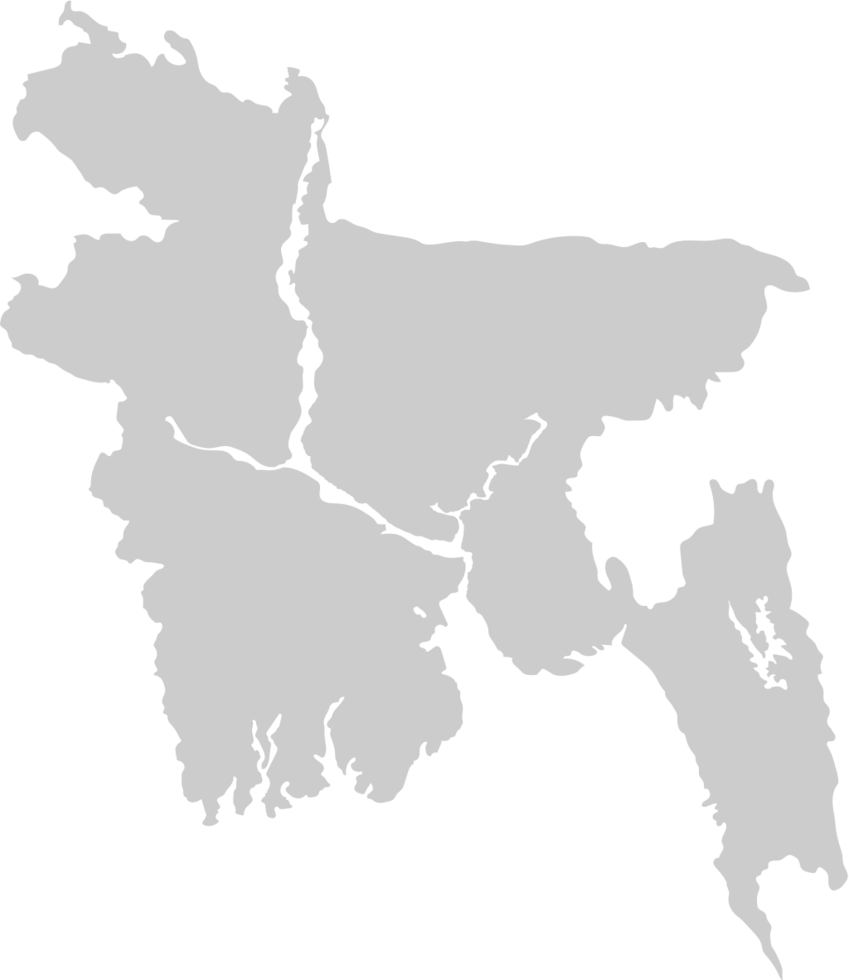 mapa de bangladesh vetor