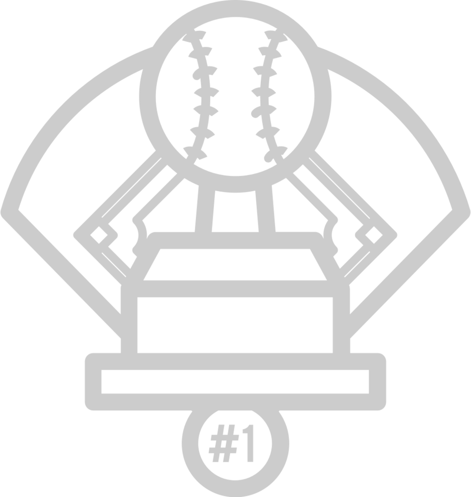 emblema de diamante de beisebol vetor