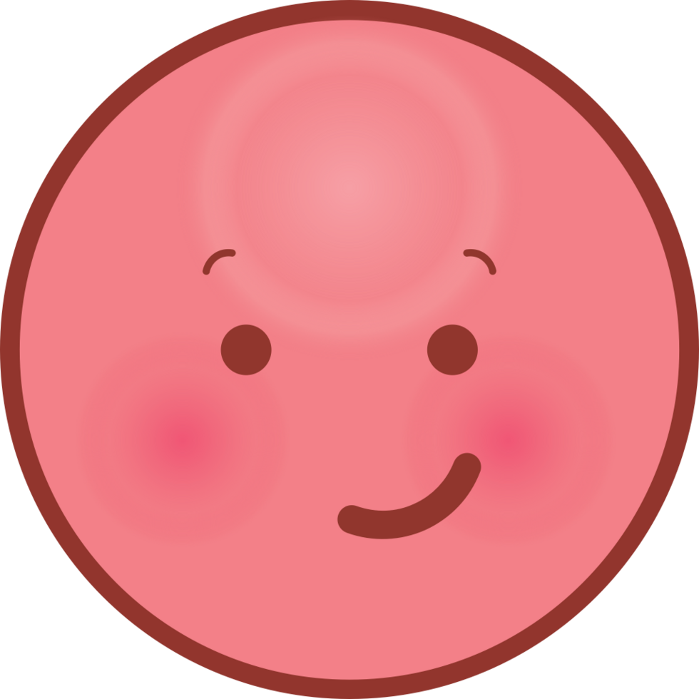 emoji rosto círculo sorriso vetor