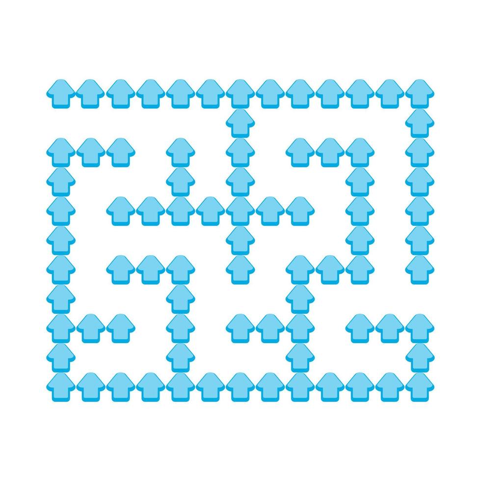 labirinto abstact. jogo para crianças. quebra-cabeça para crianças. enigma do labirinto. encontre o caminho certo. ilustração do vetor de cor.