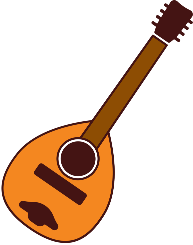 instrumento de música de cordas banjo vetor