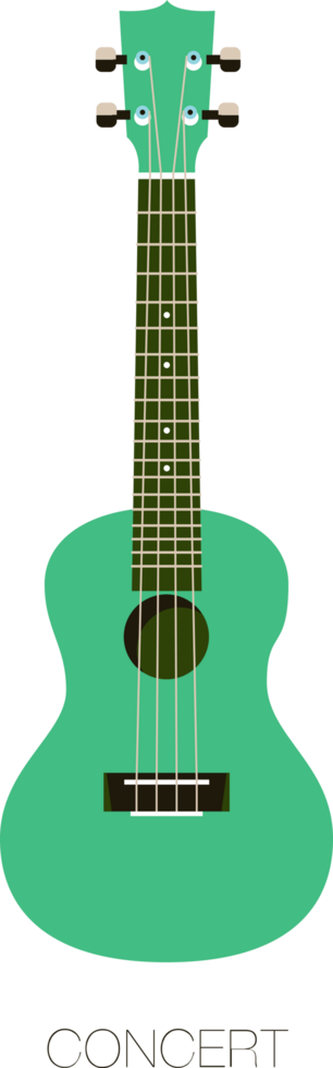 tipo de ukulele vetor