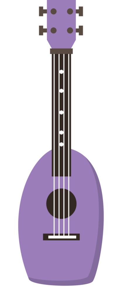 ukulele colorido vetor