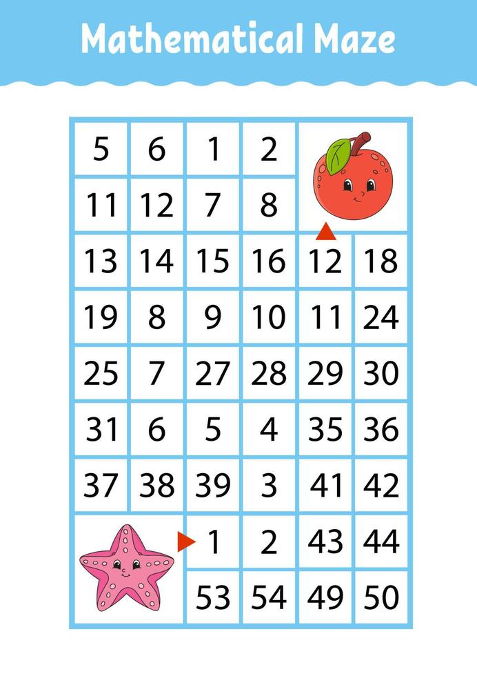 Jogo educacional de lógica matemática jogo de labirinto para crianças 1