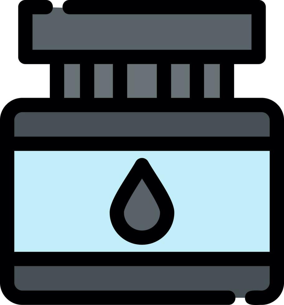 design de ícone criativo de garrafa de tinta vetor