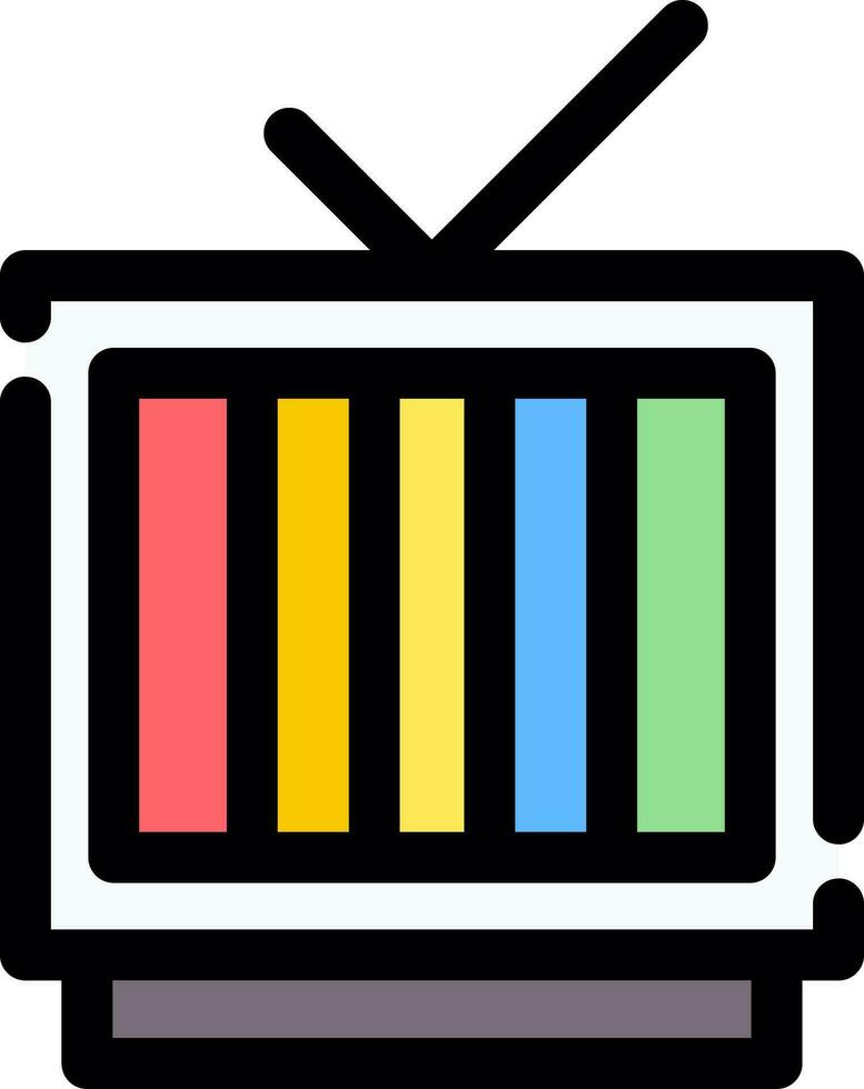 design de ícone criativo de televisão vetor