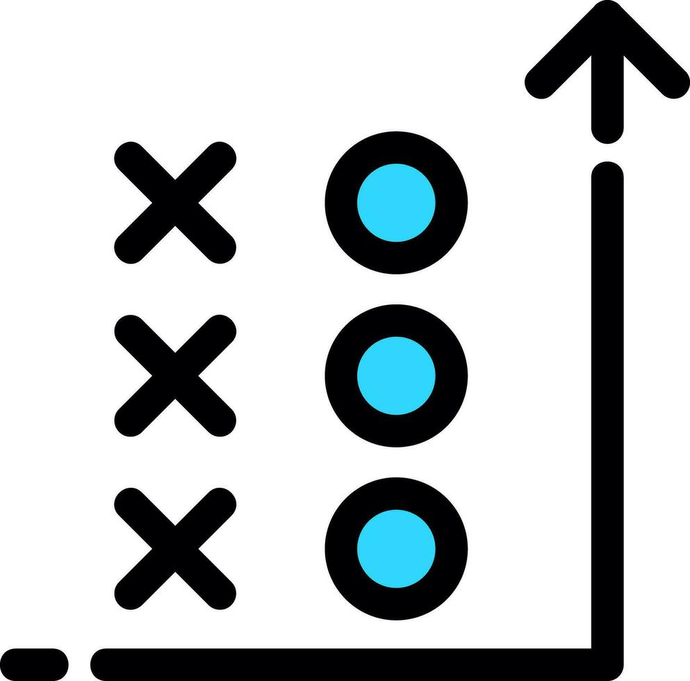 design de ícone criativo de estratégia vetor