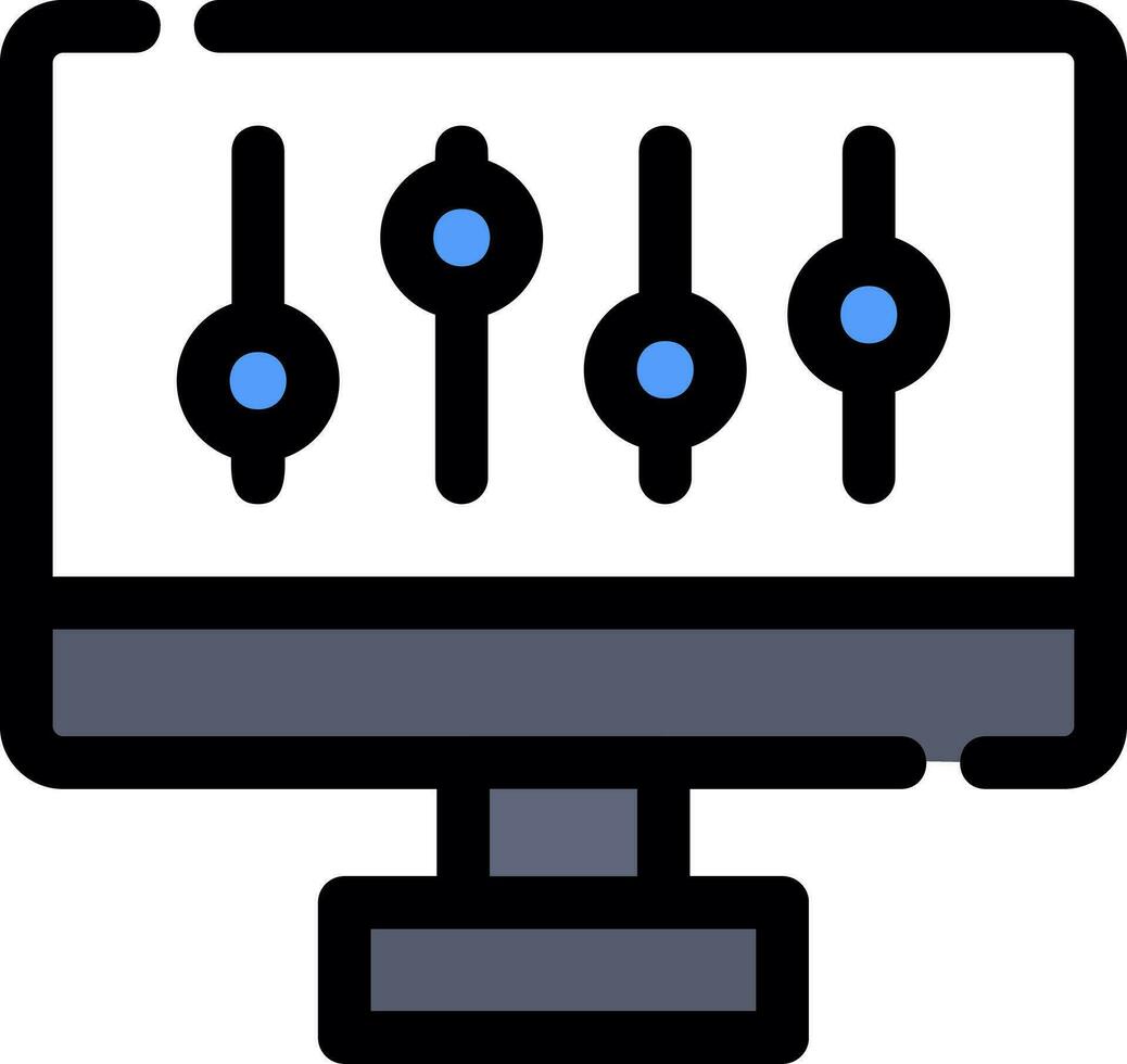 design de ícone criativo de configurações vetor