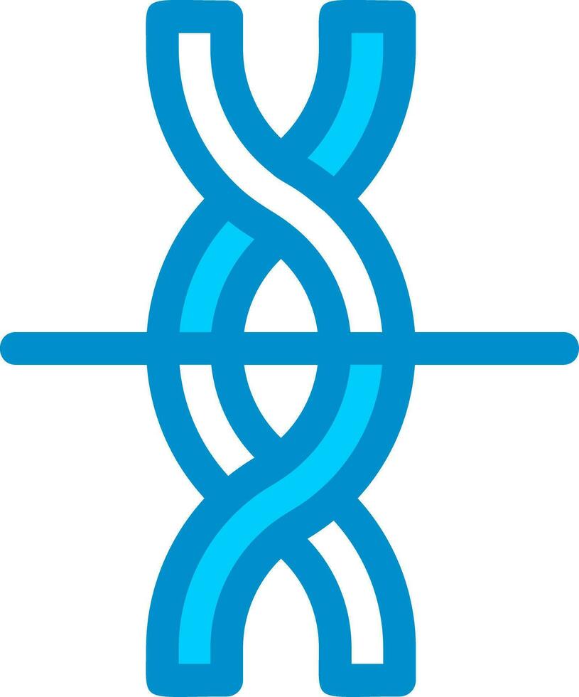 design de ícone criativo de dna vetor