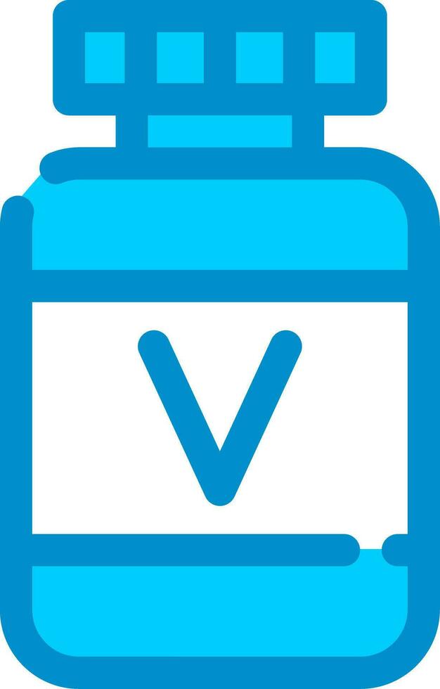 design de ícone criativo de vitamina vetor